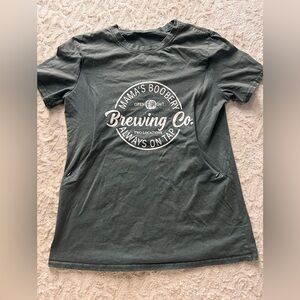 Mamas boobery Women's Green T-Shirt breastfeeding size medium